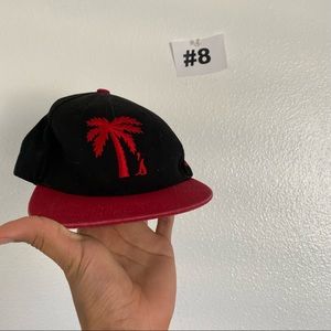 Blvd Black and Red Palm Tree SnapBack